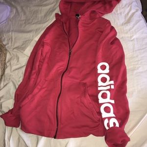 Adidas hot pink hoodie